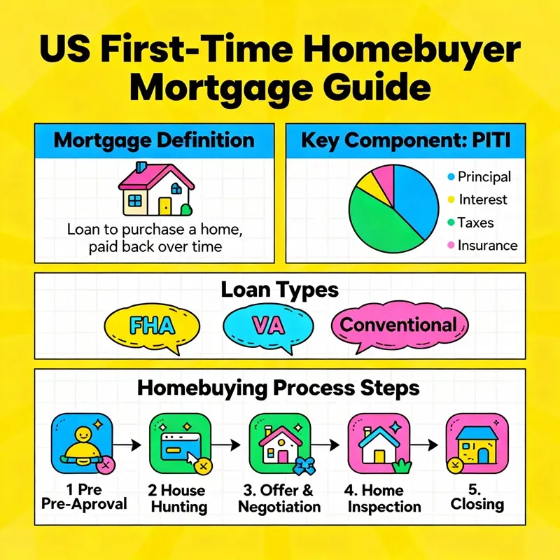 what is a mortgage infographic for the usa homebuyers