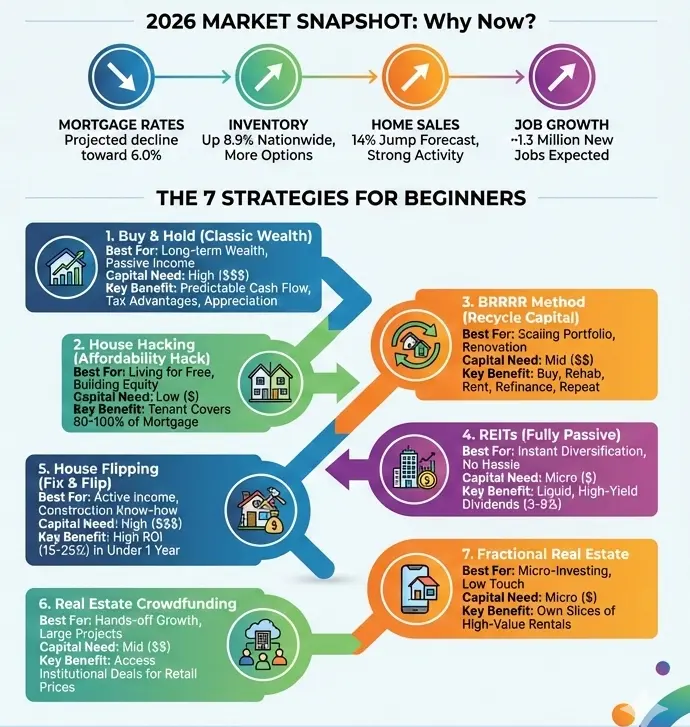 7 Best Real Estate Investment Strategies for Beginners in 2026