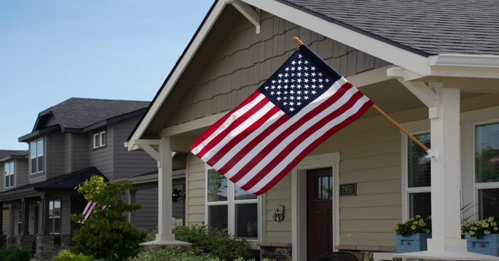 5 Cheapest States to Buy a House in America with a flag